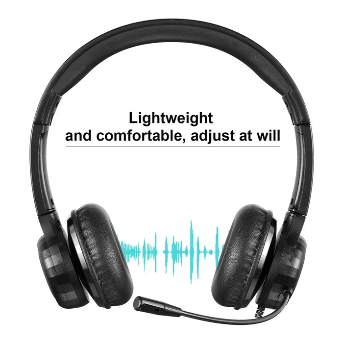 ANIVIA A7 Wired Headset with Noise-reduction Microphone Folding Rotating Headphone Integrated Headset for Game/Conversation - 5