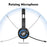 ANIVIA A7 Wired Headset with Noise-reduction Microphone Folding Rotating Headphone Integrated Headset for Game/Conversation - 7