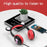 BK7 Cute Bear Wireless Bluetooth-compatible Headset Cartoon LED Light AUX-In Over Ear Headphone Children's Gift (CE Certificated) - Black/Red - 2