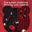 BK7 Cute Bear Wireless Bluetooth-compatible Headset Cartoon LED Light AUX-In Over Ear Headphone Children's Gift (CE Certificated) - Black/Red - 4