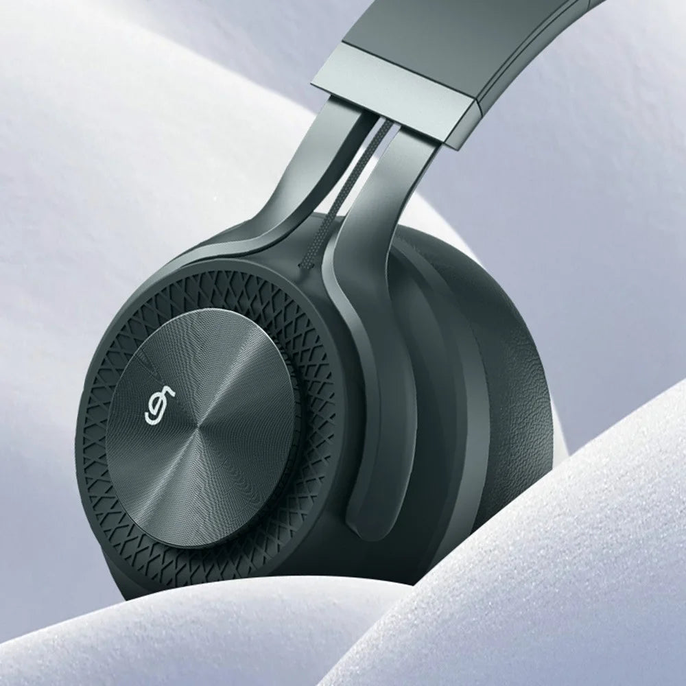FINGERTIME Wireless Headset Foldable Bluetooth-compatible ANC Noise Cancelling Stereo Music Headphone - Blackish Green - 4