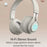 BT06C Folding Wireless Headset Bluetooth-compatible Headphone with LED Light Hi-Fi Stereo Sound Earphone for Listing Music/Watching Movies - Pink - 7