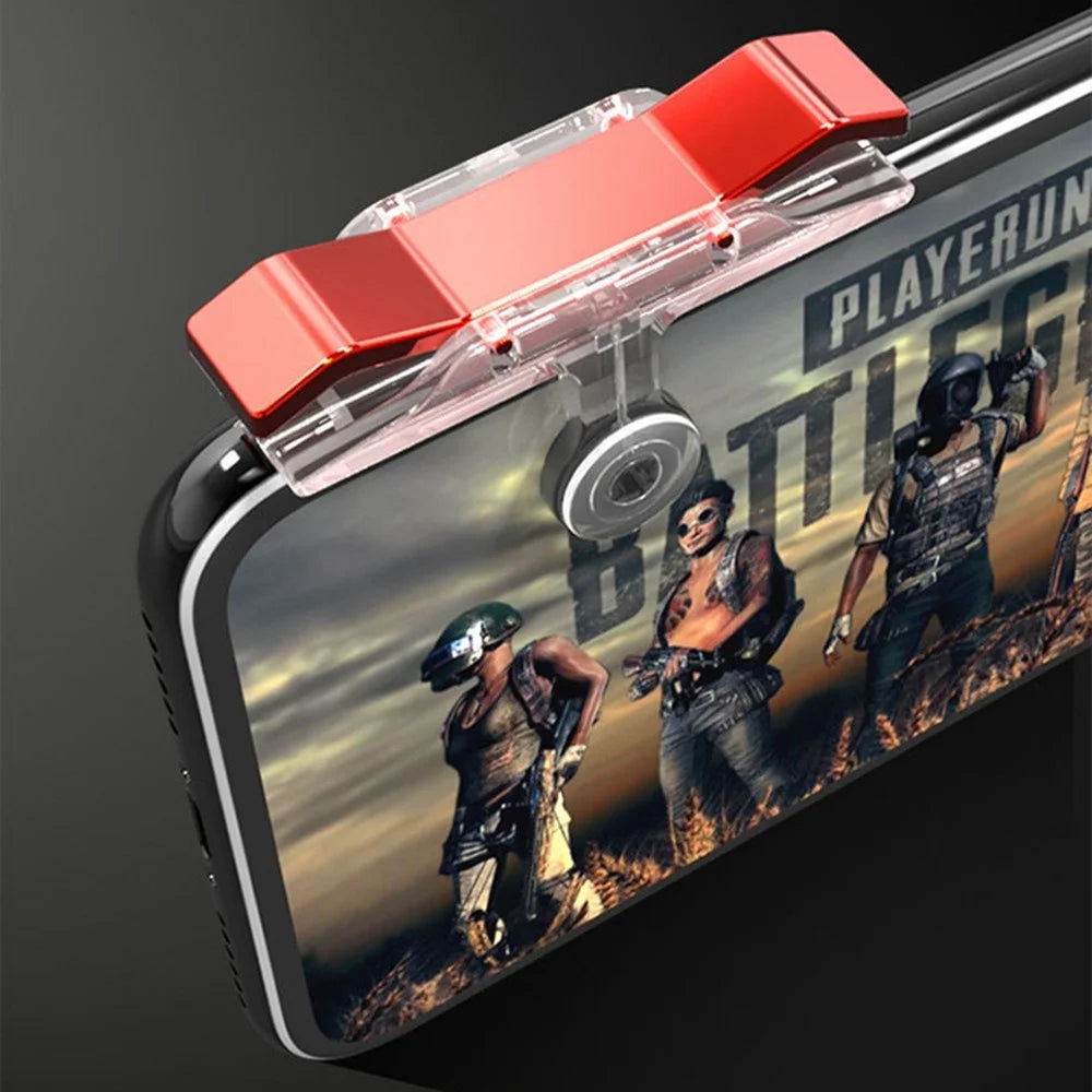 E9 2Pcs Mobile Phone Game Joystick Controller for PUBG STG FPS TPS Fire Button Shooting Game Aim Button (ABS+Electroplating) - 6
