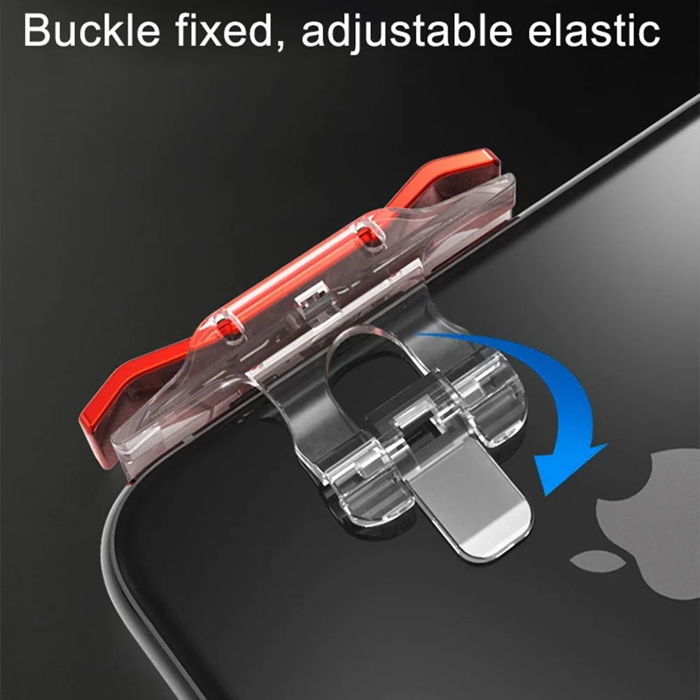 E9 2Pcs Mobile Phone Game Joystick Controller for PUBG STG FPS TPS Fire Button Shooting Game Aim Button (ABS+Electroplating) - 7