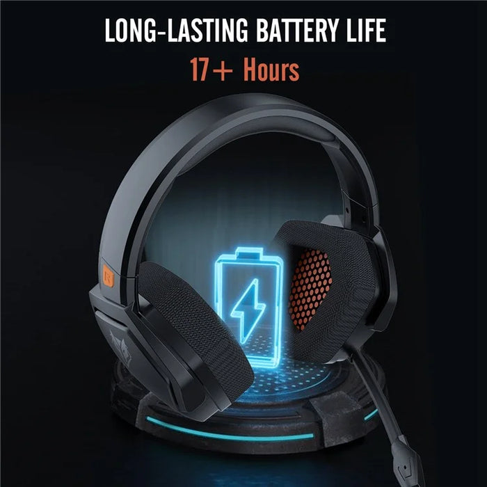 NUBWO G06 Wireless Gaming Headset with Noise Reduction Microphone 2.4G Bluetooth-compatible Headphone Stereo Earphone Composition with PC, Laptops, PS4, PS5, Nintendo Switch - Green - 2