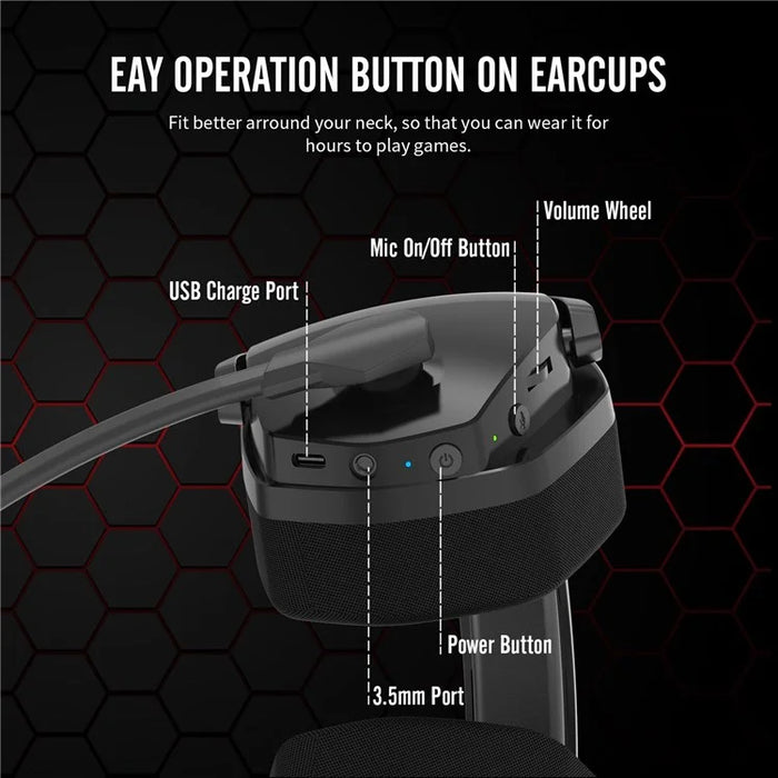 NUBWO G06 Wireless Gaming Headset with Noise Reduction Microphone 2.4G Bluetooth-compatible Headphone Stereo Earphone Composition with PC, Laptops, PS4, PS5, Nintendo Switch - Green - 5