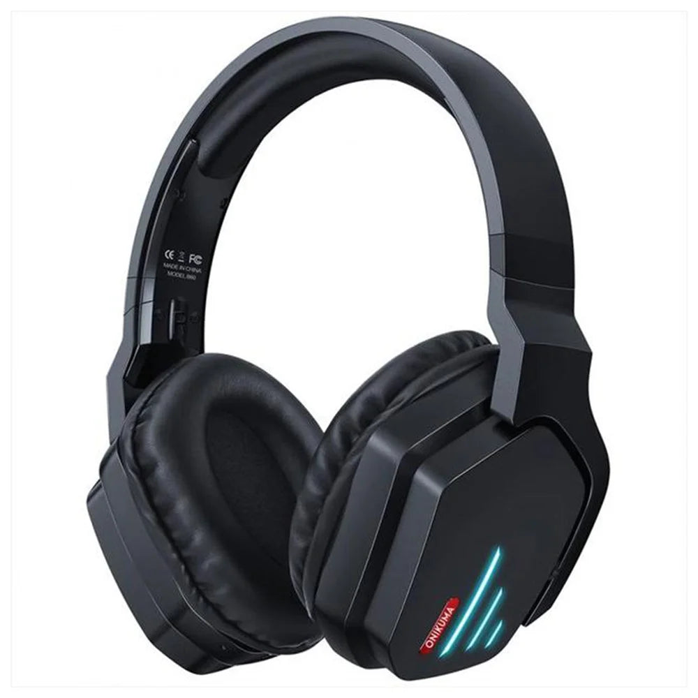 ONIKUMA B60 Wireless Gaming Headset Over-ear Noise Cancelling 2.4G Bluetooth-compatible Lighting Headphone for PS4 PS5 Computer Type C Phone - 1