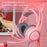 SY-G25 RGB Light Wired Headset Cat Ear Decorated Headphones with Noise Cancelling Mic 3.5mm Gaming Earphones for E-Sports - Pink - 3