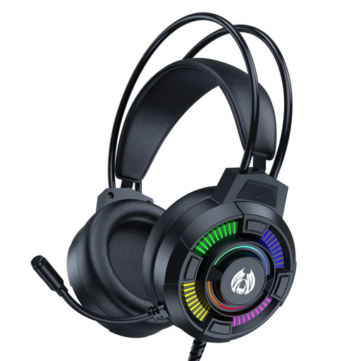BATXELLENT H81 RGB Wired Headset Adjustable Gaming Headphone Noise Canceling Earphone with Mic for PC, Laptops, Mobile Phones - Black - 1