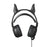 SY-G25 Devil Ears Design RGB Lighting Wired Control Gaming Earphone 3D Surround Sound Game Headset with HD Mic - Black - 2