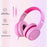 GORSUN A66 3.5mm Wired Earphones 85 / 94dB Volume Limit Over-ear Headset Children Foldable Headphone - Pink - 2