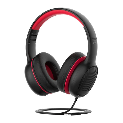 GORSUN GS-E66V Kids 3.5mm Wired Headphone with Detachable Cat Ears Decor Foldable Children Headset - Black - 1