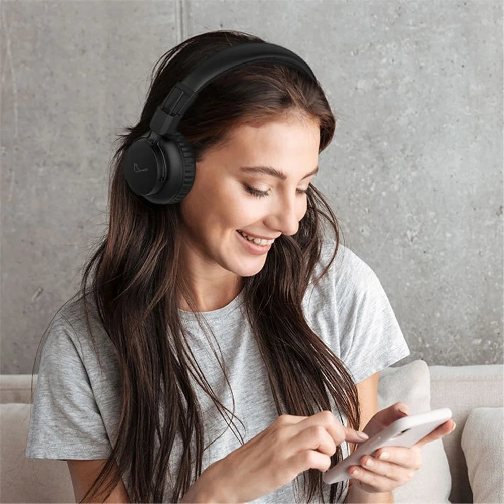 GORSUN E92 Bluetooth-compatible Headphone Wireless Stereo Bass Sound Foldable Over-ear Headset with 3.5mm AUX Port - 3