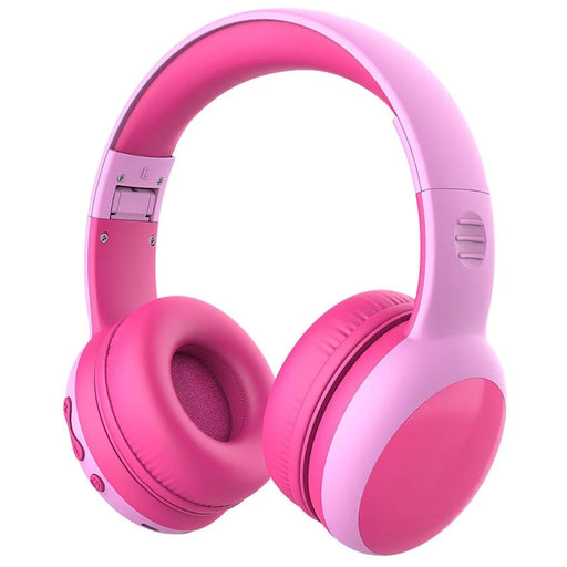 GORSUN GS-E61 Kids Over-ear Bluetooth-compatible Headphone Foldable Earphone Children Music 3.5mm AUX Headset with Detachable Cat Ears Decor - Pink - 1