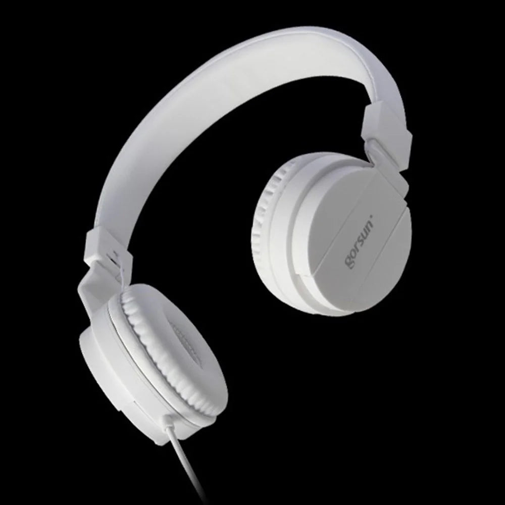 GORSUN GS-778 Over-ear Wired Headphone Stereo HiFi Sound Children Headset with 3.5mm AUX Plug - White - 4