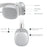 GORSUN E96 Folding Over-ear Headset Wireless Bluetooth-compatible Stereo Sound Sports Headphone - White - 6