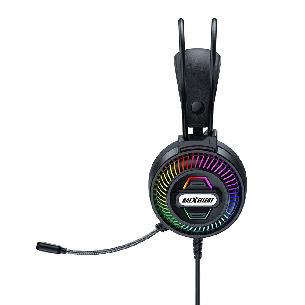 BATXELLENT H46 RGB Lighting Wired Headphone Gaming Headset with Microphone - Black - 2