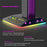 RGBD8 Dual USB Hub Headset Holder RGB Color Changing Light Gaming Headphone Display Stand - 3