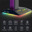 RGBD8 Dual USB Hub Headset Holder RGB Color Changing Light Gaming Headphone Display Stand - 6