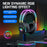 ONIKUMA X26 E-sports Gaming Headset with RGB Lighting Noise Reduction Wired Headphone - Black - 4
