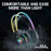 ONIKUMA X26 E-sports Gaming Headset with RGB Lighting Noise Reduction Wired Headphone - Black - 6