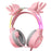 ONIKUMA X15 Pro Wired Gaming Headphones with RGB Light Antlers Design Stereo Surround Headset for Computer PC Gamer - Pink - 1