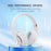 KE22 Wireless Bluetooth-compatible Headphone HiFi Stereo Sound Headset Foldable Headband Brass Earphone with Built-in Microphone - White - 5