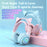 T25 Cute Cat Ears Headphones RGB Lighting Bluetooth-compatible Wireless Headset with  Detachable Mic - Blue / Pink - 2