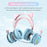 T25 Cute Cat Ears Headphones RGB Lighting Bluetooth-compatible Wireless Headset with  Detachable Mic - Blue / Pink - 5