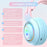 T25 Cute Cat Ears Headphones RGB Lighting Bluetooth-compatible Wireless Headset with  Detachable Mic - Blue / Pink - 7