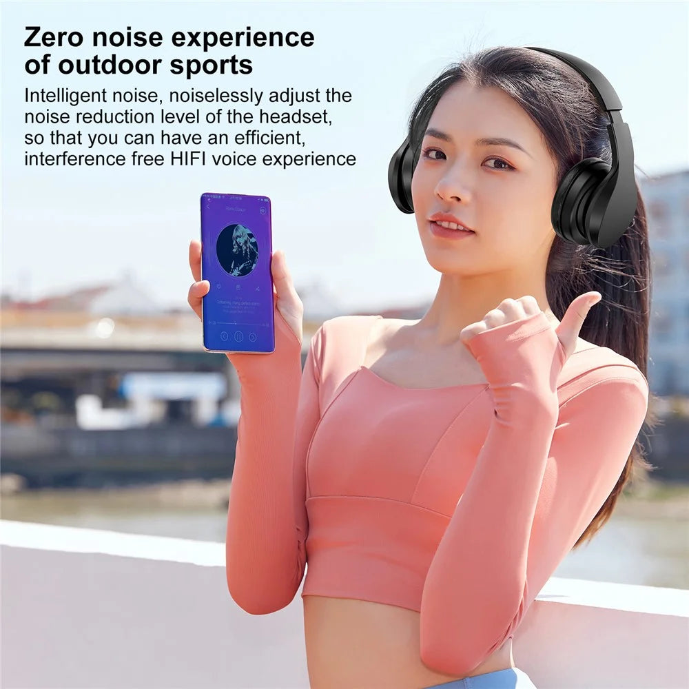OY712 Over-ear Wireless Bluetooth-compatible Headset Built-in Microphone Gaming Music Headphone - 2