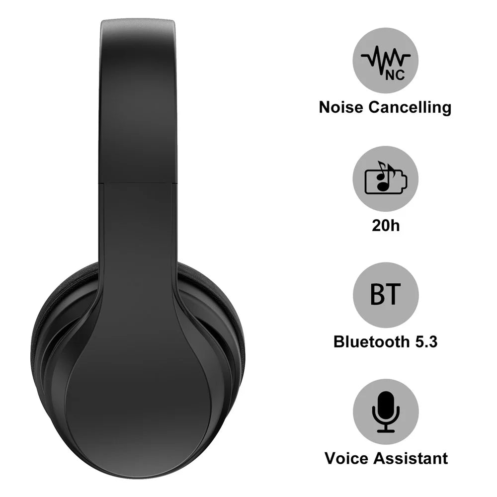 OY712 Over-ear Wireless Bluetooth-compatible Headset Built-in Microphone Gaming Music Headphone - 5