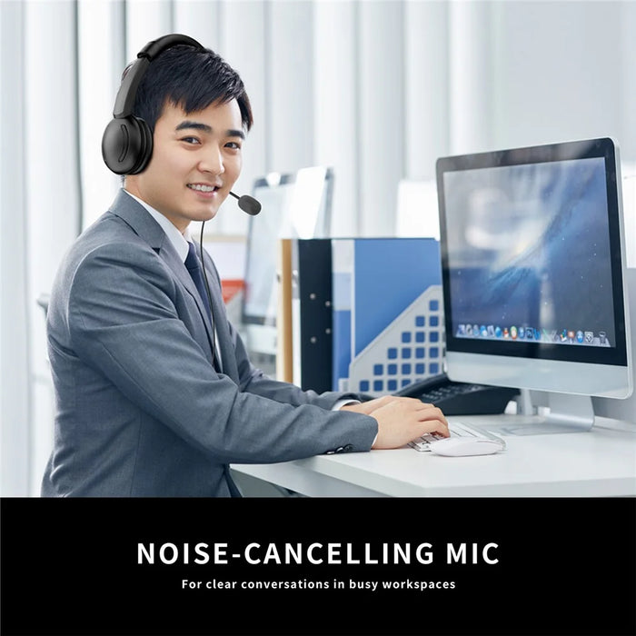 OY359 3.5mm / USB Jack 2-in-1 Computer Headset Noise Canceling PC Headphone with Controller - 2