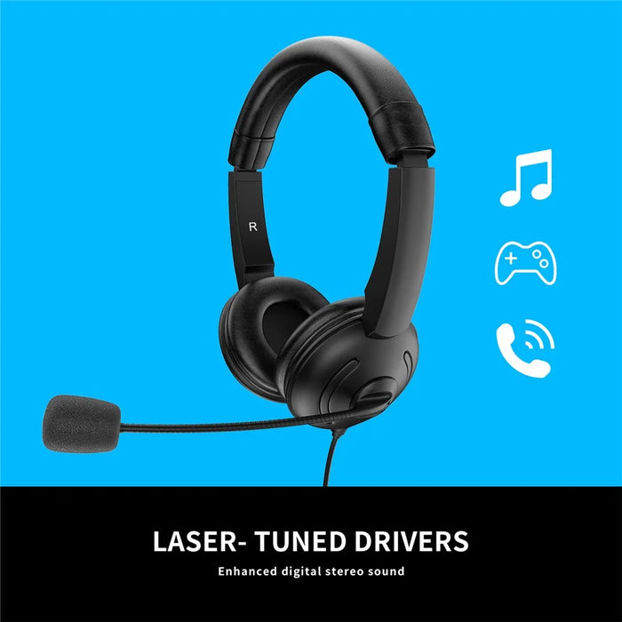 OY359 3.5mm / USB Jack 2-in-1 Computer Headset Noise Canceling PC Headphone with Controller - 4