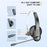 OY631 Bluetooth-compatible 5.3 Headset Customer Service Headphone with Mic Noise-Cancelling Wireless Headset for Truck Driver - 3
