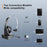 OY631 Bluetooth-compatible 5.3 Headset Customer Service Headphone with Mic Noise-Cancelling Wireless Headset for Truck Driver - 4