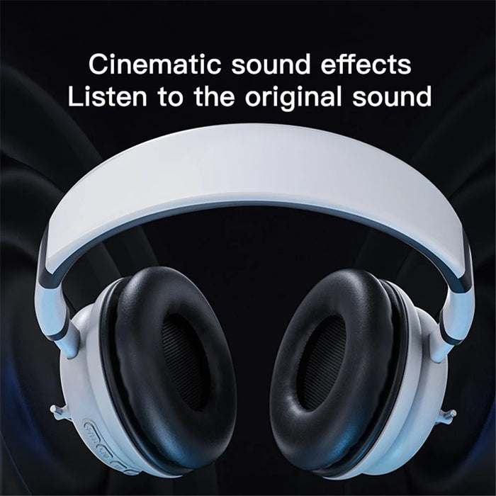 KE-29 Over-ear Wireless Bluetooth-compatible Headset RGB Light Gaming Music Headphone with Microphone - Black - 3