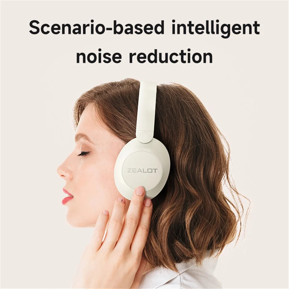 ZEALOT B38 Sports Wireless Bluetooth-compatible Headset Head-Mounted Noise Reduction Folding Headphone - White - 7
