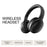 BT037 Bluetooth-compatible Noise Cancelling Headphones Over Ear ANC Wireless Deep Bass Headset - Black - 3