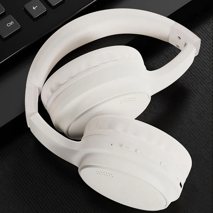 BT037 Bluetooth-compatible Noise Cancelling Headphones Over Ear ANC Wireless Deep Bass Headset - Black - 6