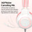 G35 Detachable Cat Ears PC Gaming Headset Wired Over-ear Headphones with Mic - Pink - 5