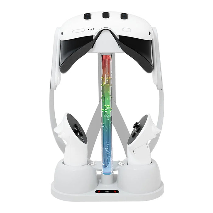 HBV-463 For Meta Oculus Quest 3 RGB VR Headset Charging Station Display Stand Base Controller Storage Holder - 3