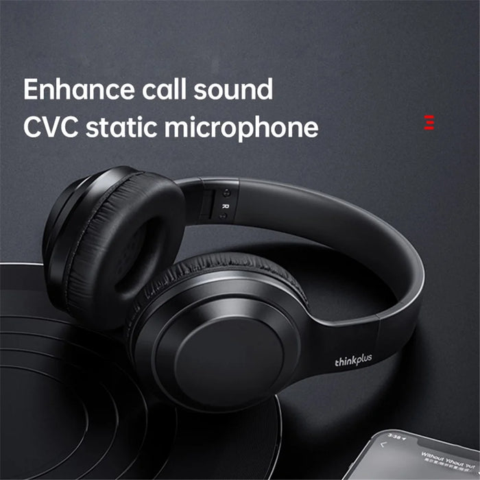 LENOVO Thinkplus TH10 TWS Stereo Headphone Bluetooth-compatible Earphones Over Ear Music Headset - Black - 2