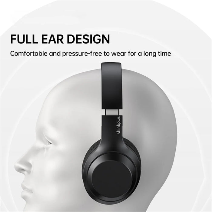 LENOVO Thinkplus TH10 TWS Stereo Headphone Bluetooth-compatible Earphones Over Ear Music Headset - Black - 4