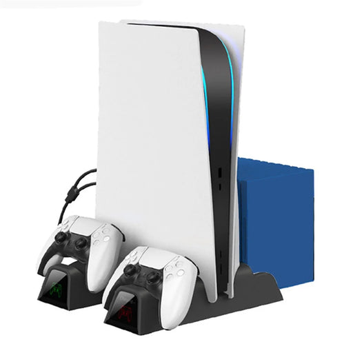 OIVO For Sony PS5 Console Dual Controllers Charger ABS Cooling Stand Holder - 2