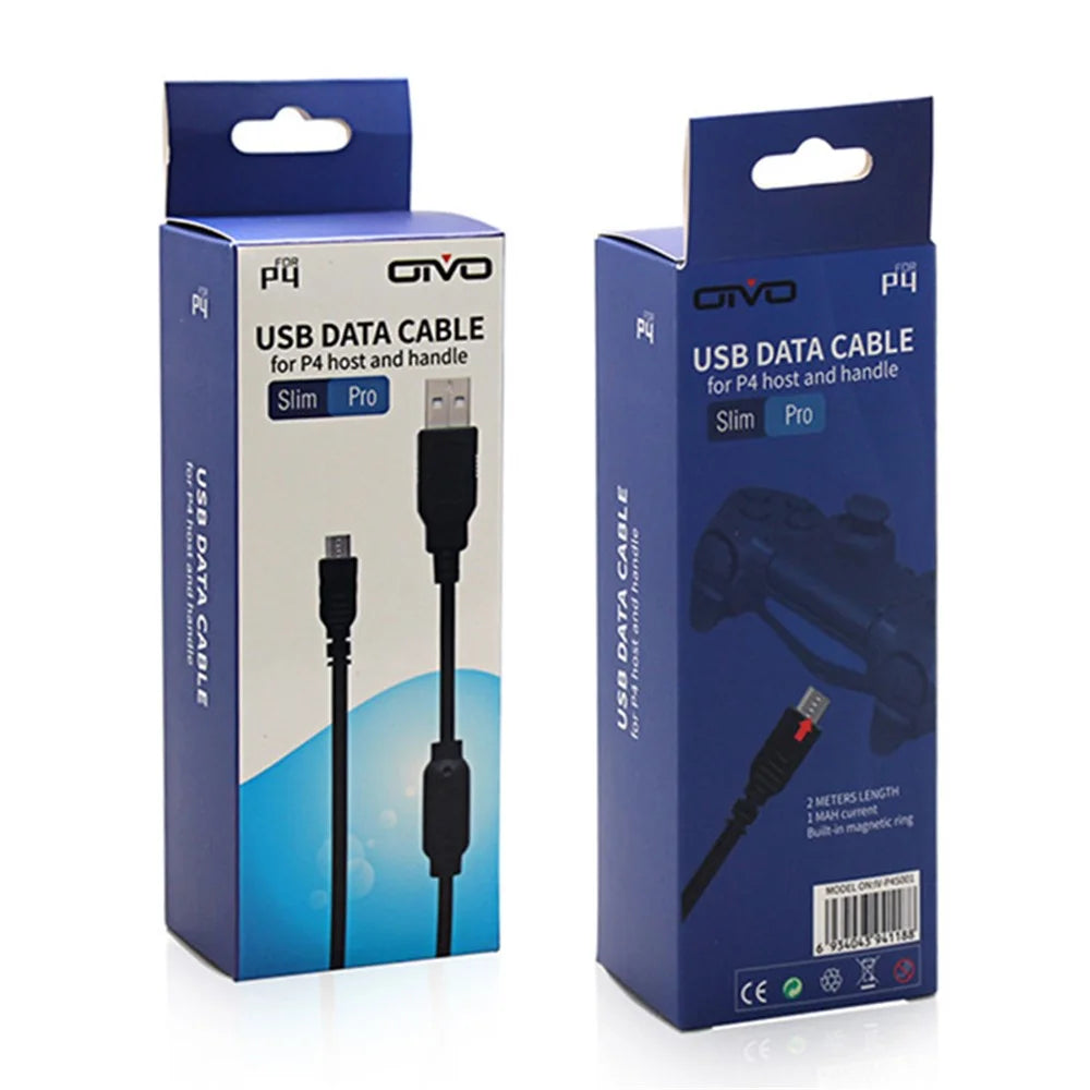OIVO For Sony PS4 Slim Pro USB to Micro USB 2m Charging Cord Data Cable - 5