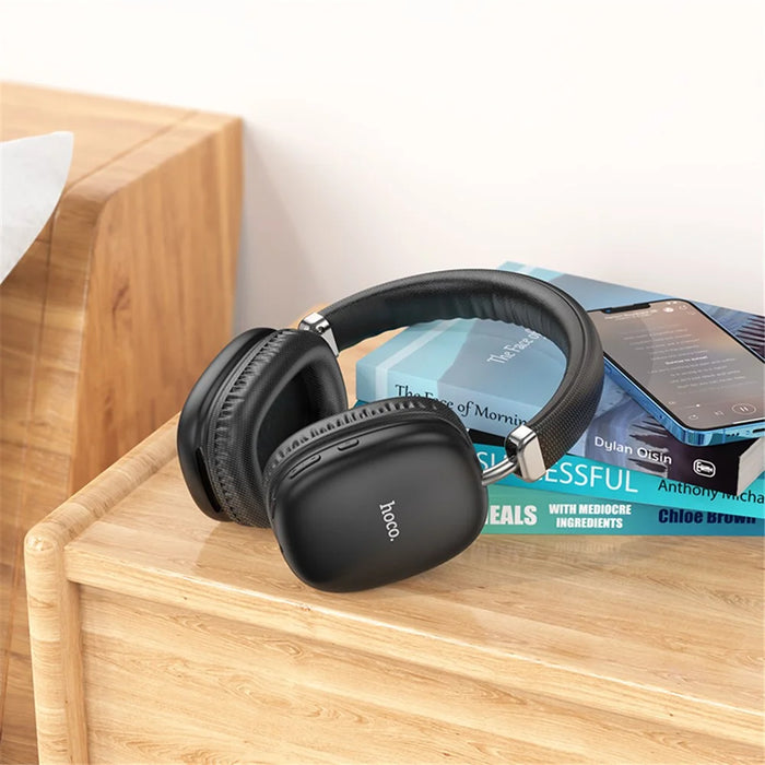 HOCO W35 Wireless Headphones Over Ear Bluetooth-compatible  5.3 Headset - Black - 4