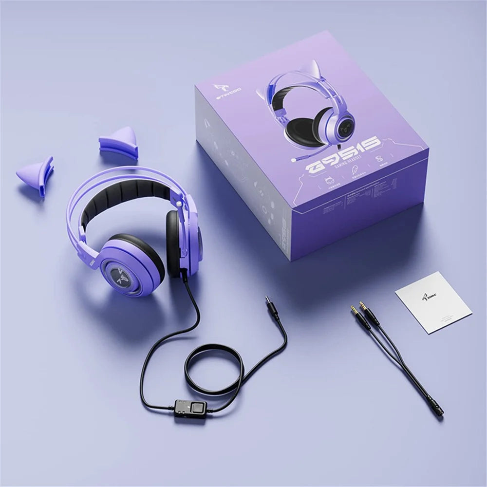 SOMIC G951S E-Sports Gaming Headphone 3.5mm Wired Over-Ear Headset - Purple - 6