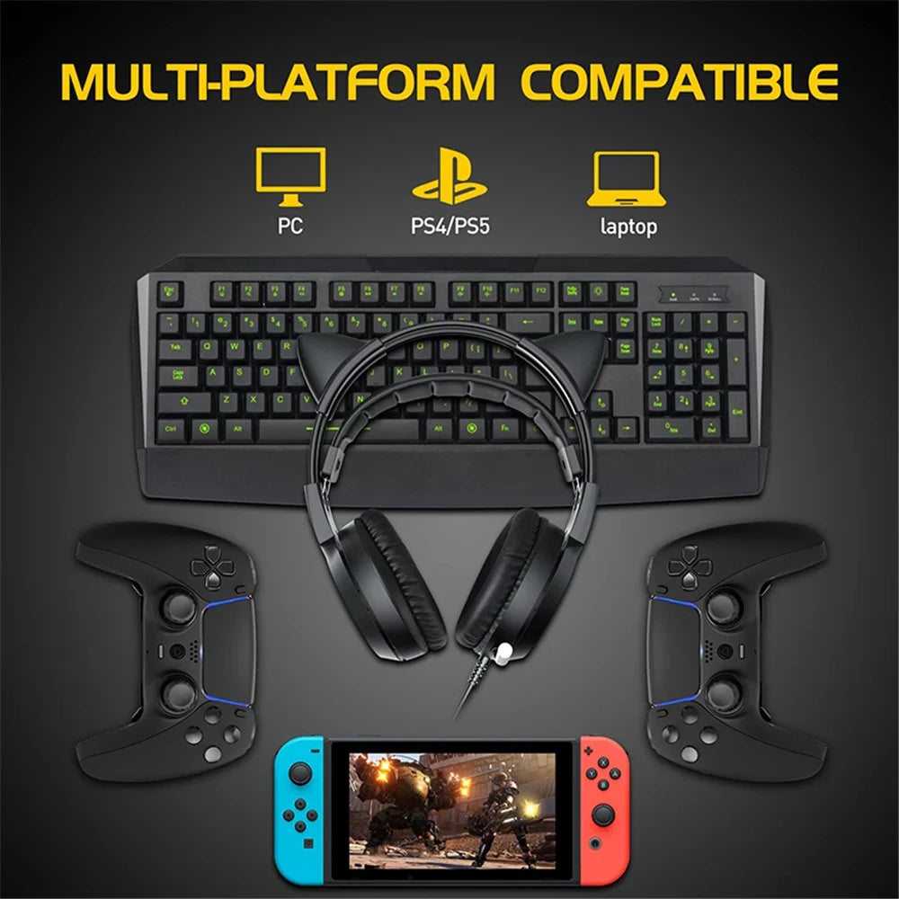 SOMIC G951USB Gaming Headphone USB Wired Over-ear Computer Headset - Black - 6