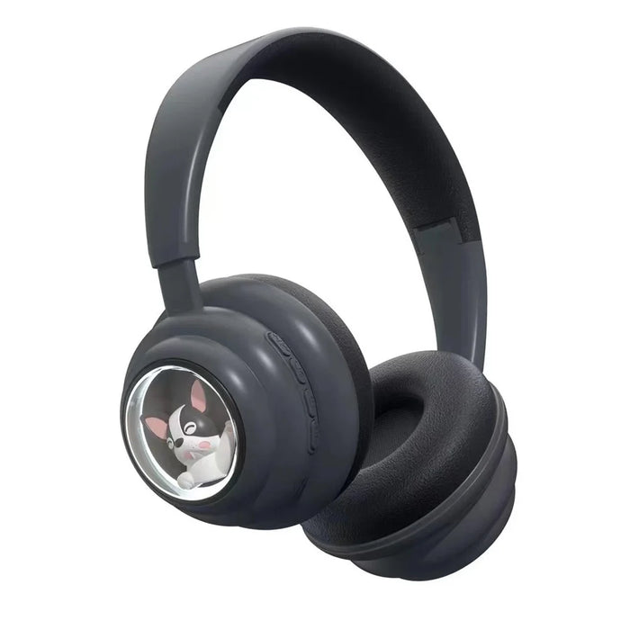 KE-31 Over-Ear Bluetooth-compatible Headphones with RGB Lights Wired / Wireless Headset - Black - 1